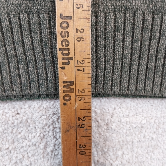 Vintage Geoffrey Beene Men's XXL Olive Crew Neck Sweater 100% Cotton Hong Kong - Picture 6 of 6